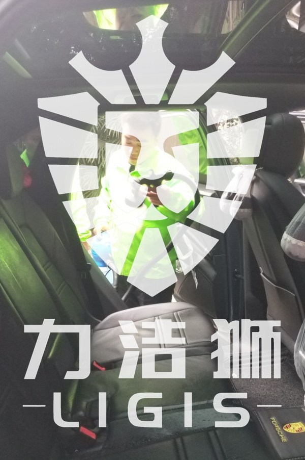 成都保时捷汽车除甲醛施工现场-力洁狮环保-1